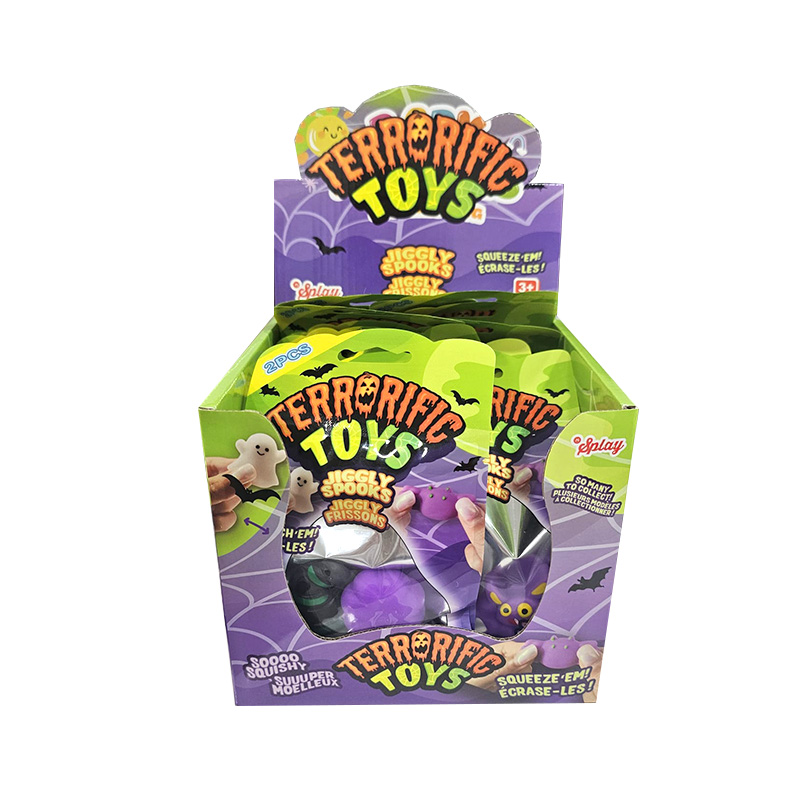 Expositor 24 sobres Squishy Terrorific Toys Jiggly Spooks