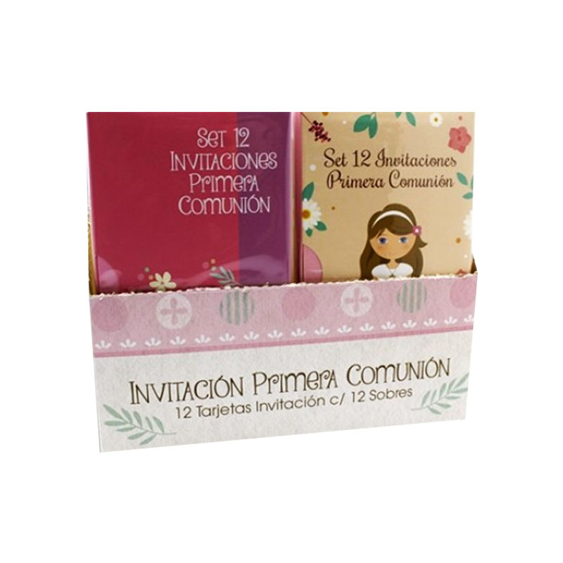 Distribuidor mayorista de Tarjetas c/sobres invitaciones Primera Comunión