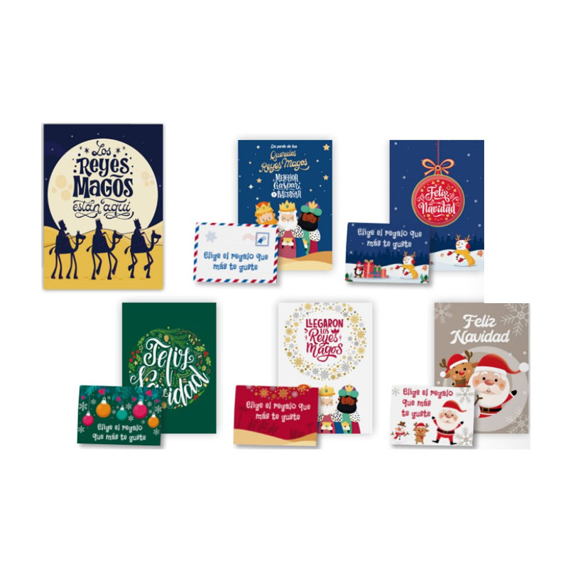 Distribuidor mayorista de Expositor 48 sobres para dinero Navidad