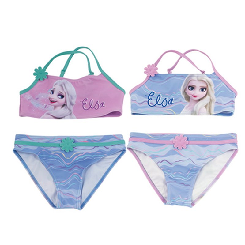 Distribuidor mayorista de Bikini Frozen Elsa 3 tallas con 2 modelos