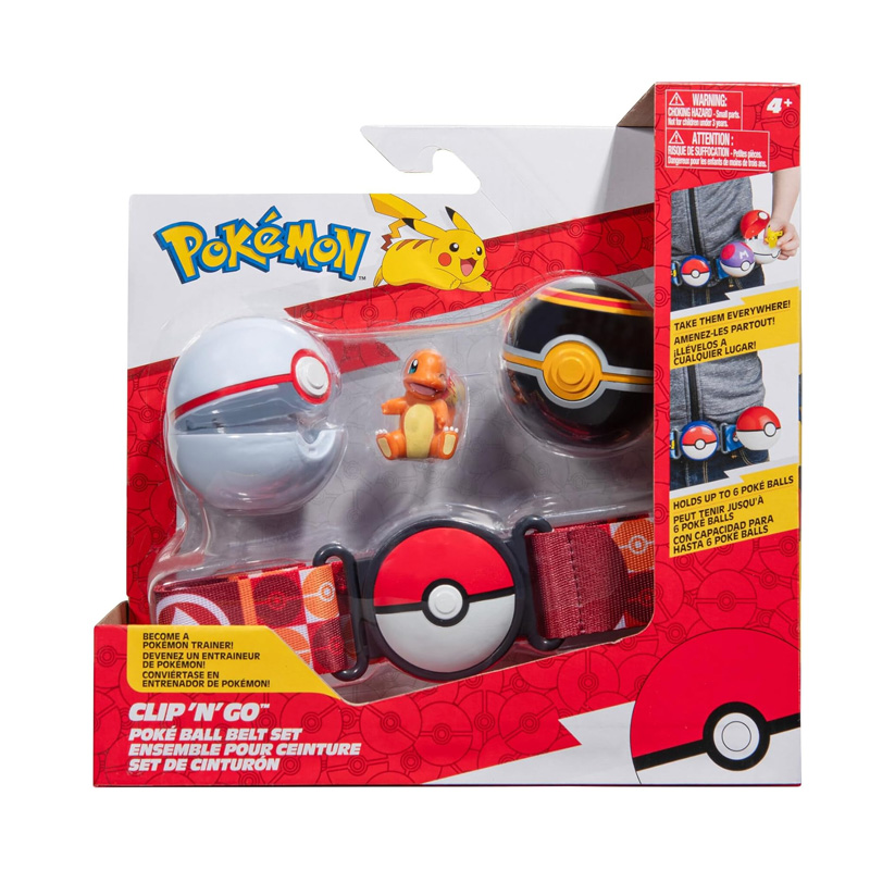 Set de cinturón Clip 'N' Go Poke Ball Pokémon - Charmander