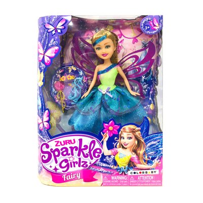 Muñeca Fairy Sparkle Girlz - azul 批发