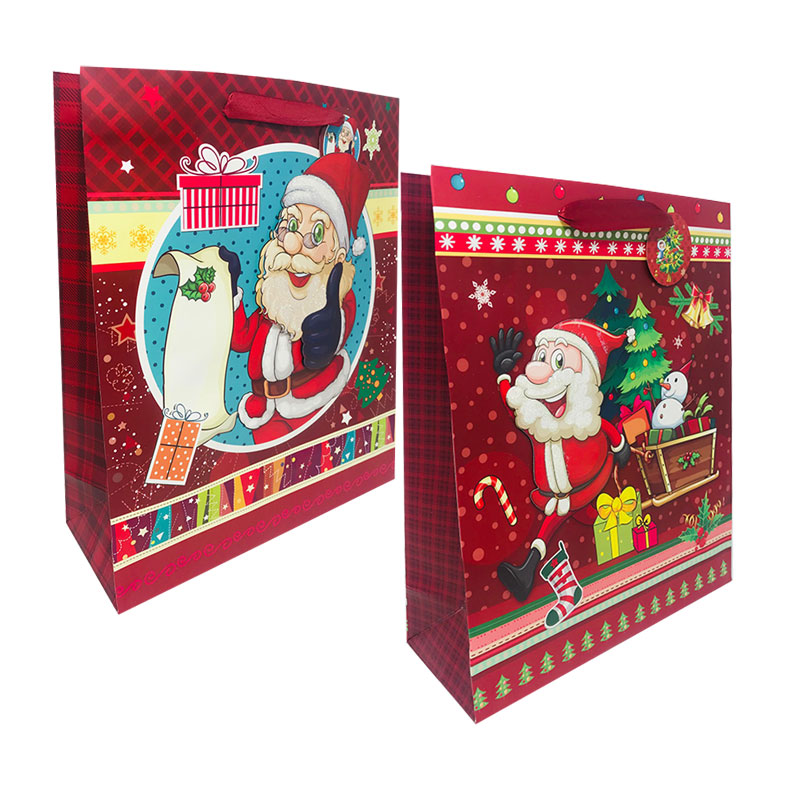 Distribuidor mayorista de Bolsa de regalo c/asas Papa Noel Navidad