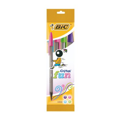 Wholesaler of Sobre bolígrafos Bic Cristal Fun surtido 4 colores 1.6mm