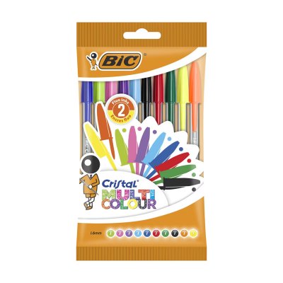 Sobre bolígrafos Bic Cristal Multi Colour 10 colores 1.6mm