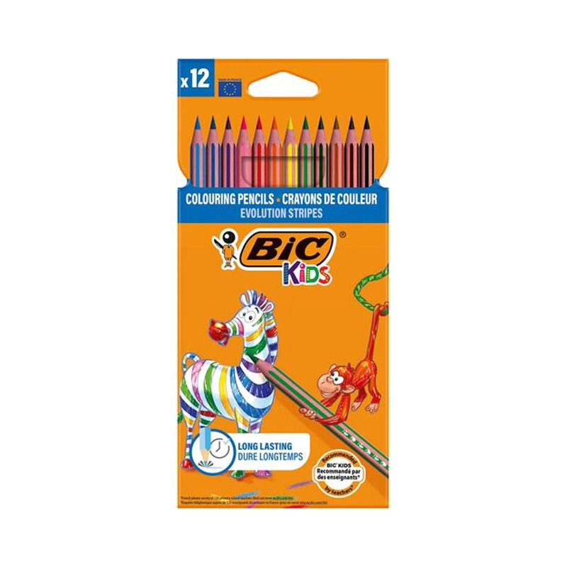 Caja de 12 Lápices de colores Bic Kids