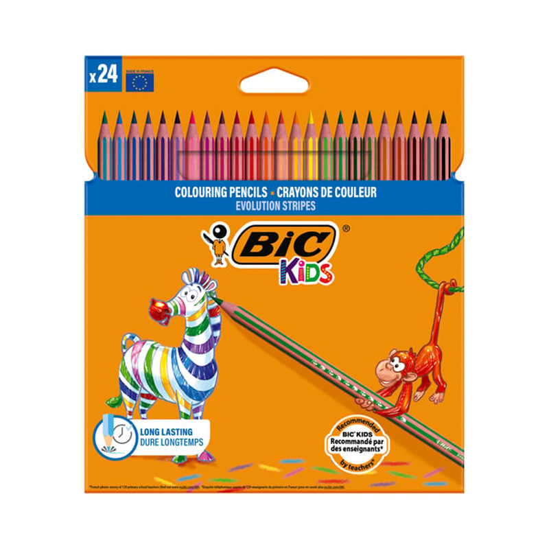 Caja de 24 Lápices de colores Bic Kids