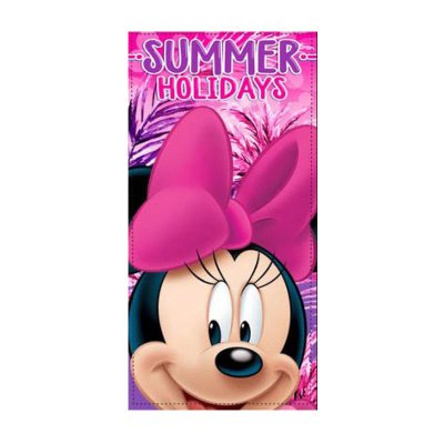 Distribuidor mayorista de Toalla microfibra Minnie Summer Holidays 70x140cm