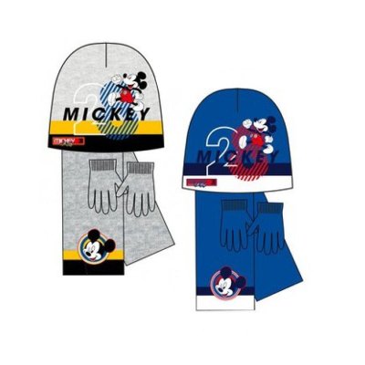Set gorro guantes y bufanda Mickey 52-54