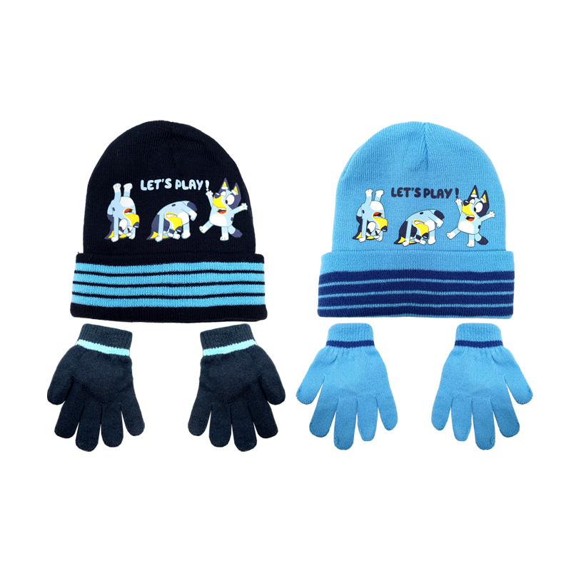 Set gorro y guantes Bluey 52-54cm - niño