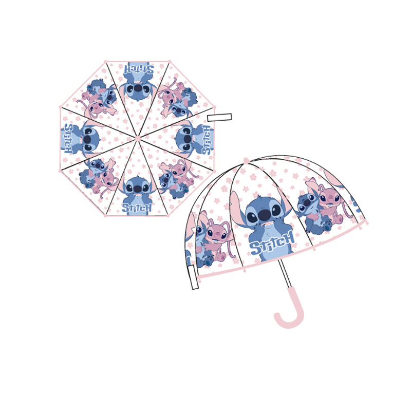 Paraguas automático cúpula Stitch & Angel Disney 65cm