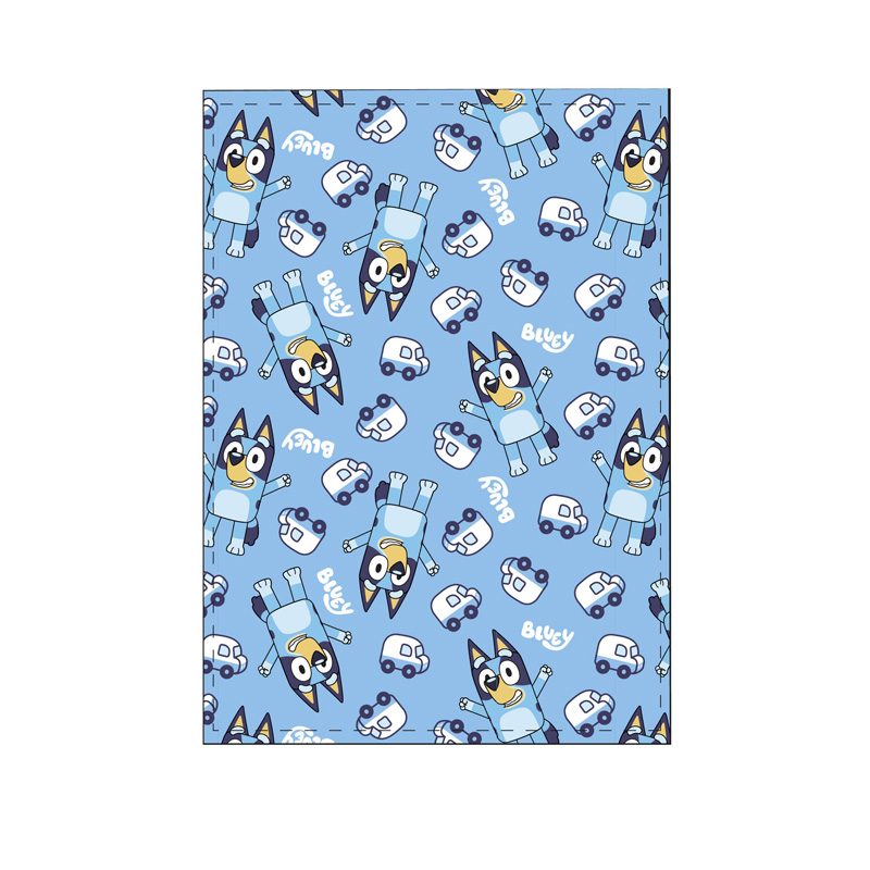 Manta coralina 100x140cm Bluey Happy - azul