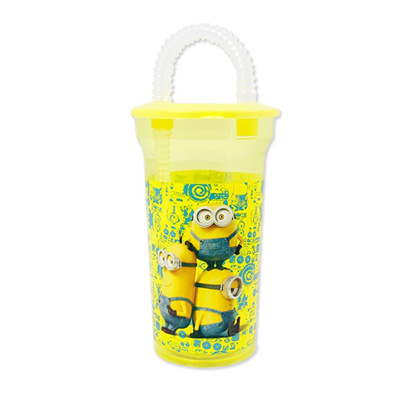 Distribuidor mayorista de Vaso con tapa y caña 450ml Minions
