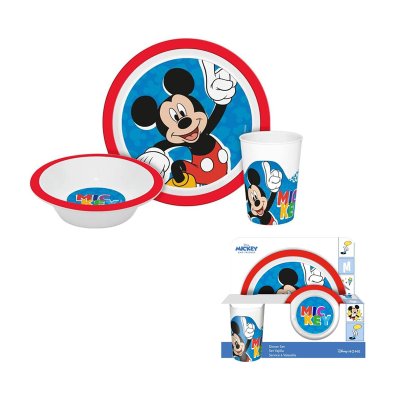 Set vajilla plástico Mickey Mouse