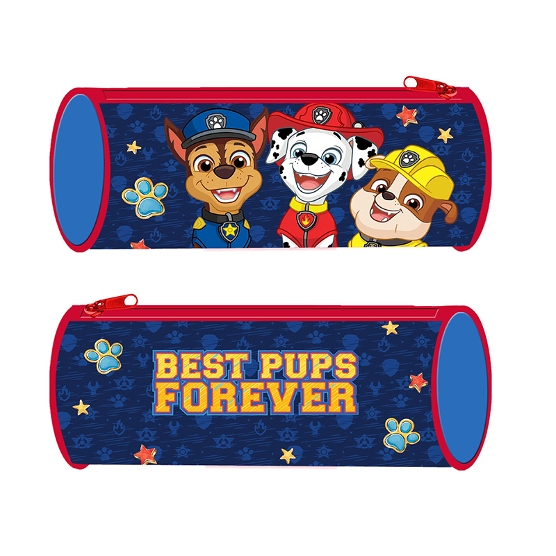 Estuche cilíndrico Paw Patrol Best Pups 22cm