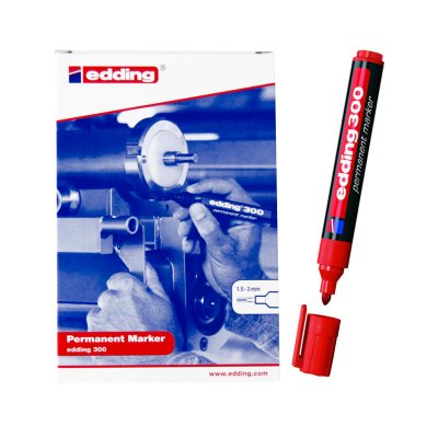 Wholesaler of Rotulador permanente Edding 300 02-rojo 1.5-3mm