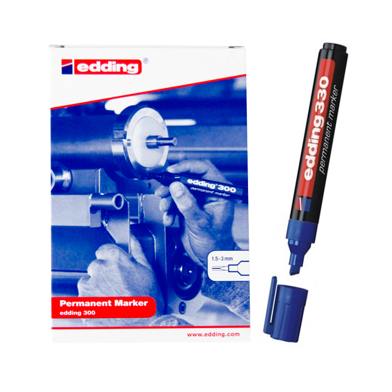 Distribuidor mayorista de Rotulador permanente Edding 330 03-azul 1-5mm