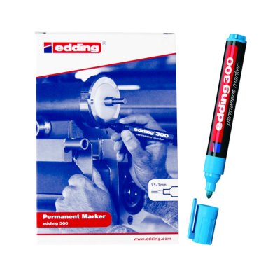 Rotulador permanente Edding 300 10-azul claro 1.5-3mm