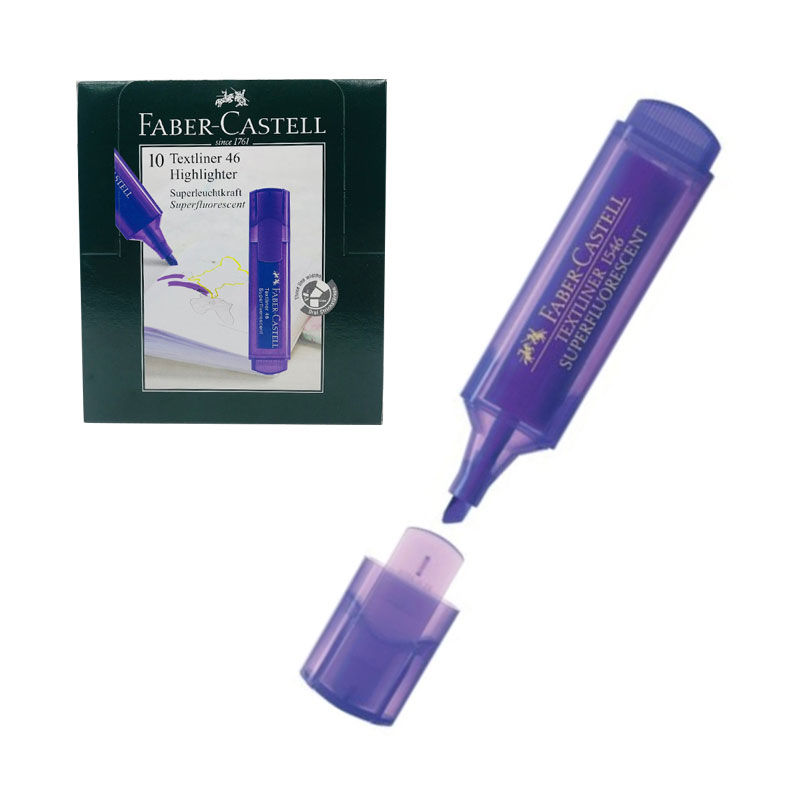 Distribuidor mayorista de Marcador fluorescente Faber Castell Textliner 46 violeta