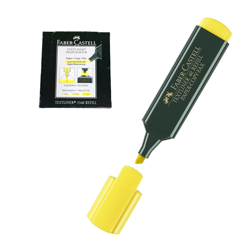 Distribuidor mayorista de Marcador fluorescente Faber Castell Textliner 48 amarillo