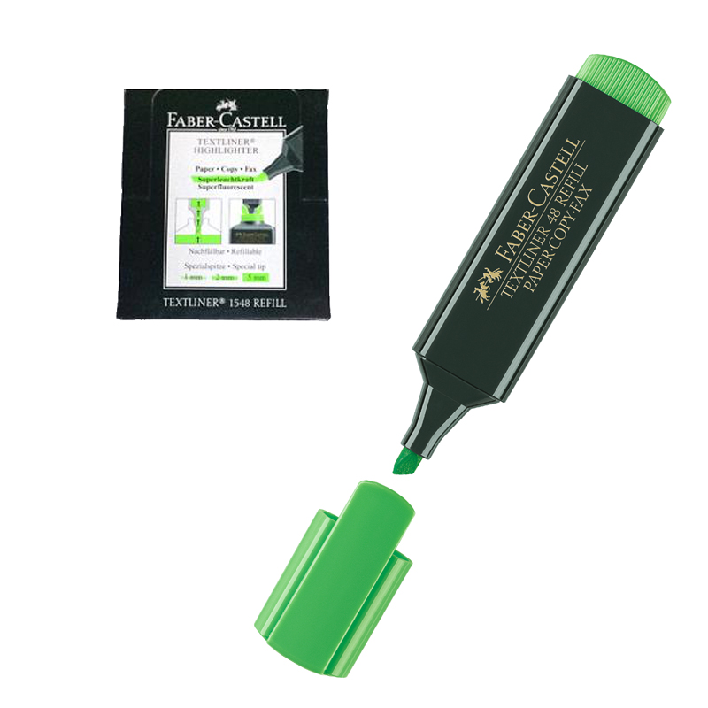 Distribuidor mayorista de Marcador fluorescente Faber Castell Textliner 48 verde