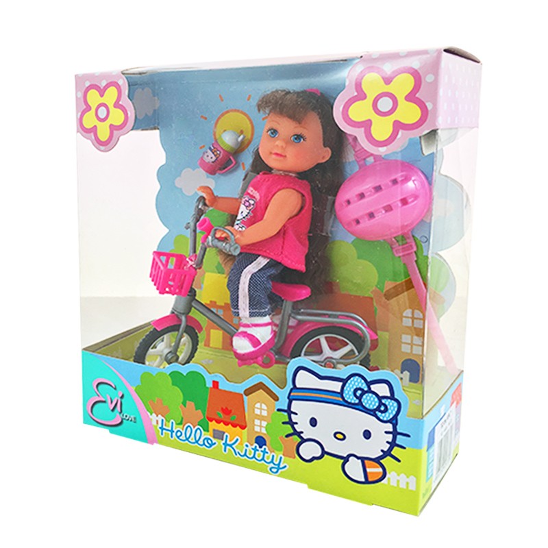 Distribuidor mayorista de Muñeca Evi Love Bicicleta Hello Kitty - modelo morena