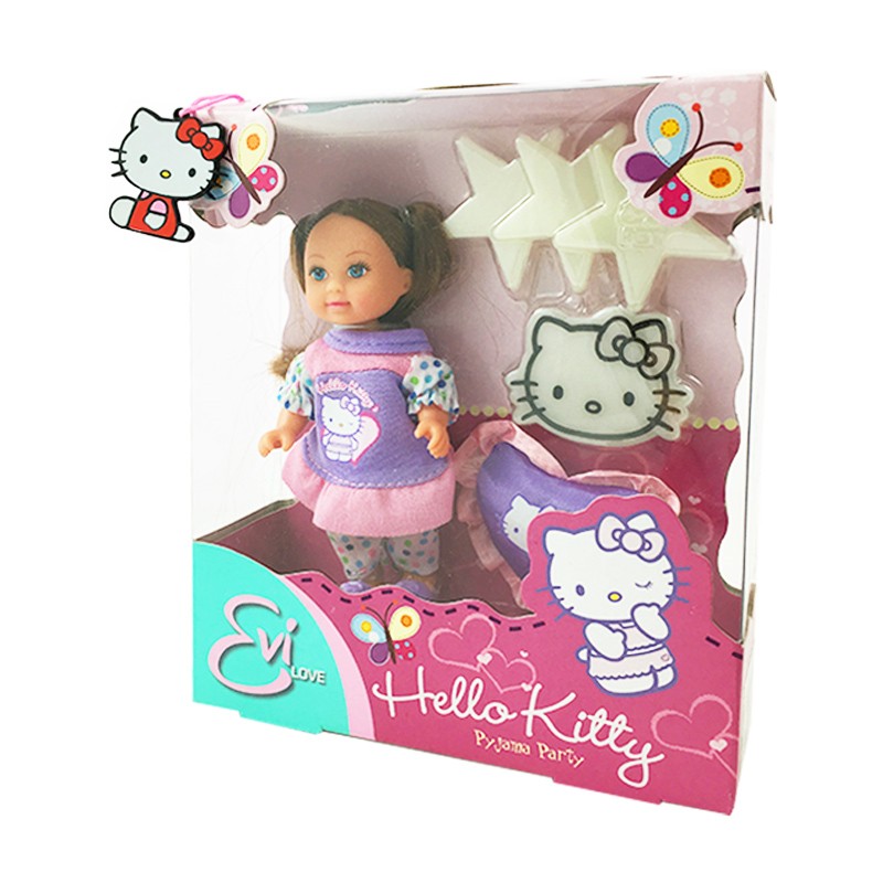 Distribuidor mayorista de Muñeca Evi Love Pyjama Party Hello Kitty - modelo morena