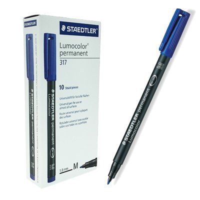 Wholesaler of Rotulador permanente Lumocolor 317 Staedtler azul 1mm