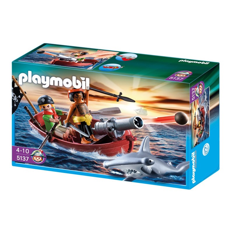 Distribuidor mayorista de Bote pirata con tiburón Playmobil