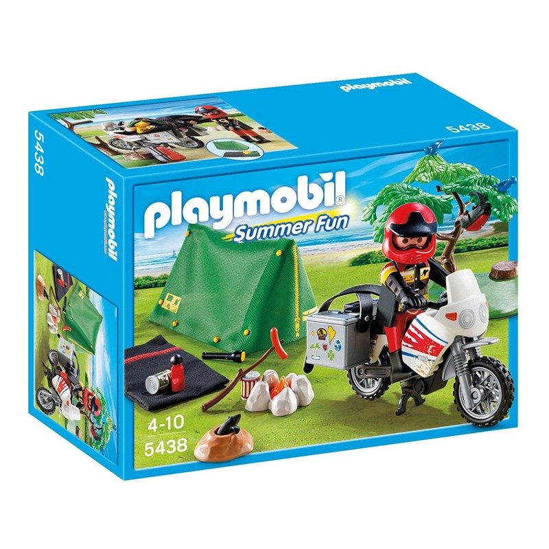 Distribuidor mayorista de Motorista con tienda de campaña Playmobil Summer Fun