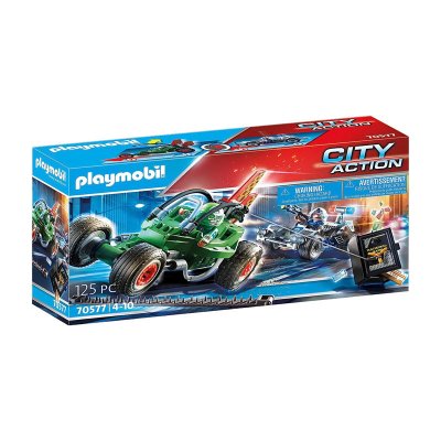 Kart Policial Persecución ladrón de caja fuerte Playmobil City Action