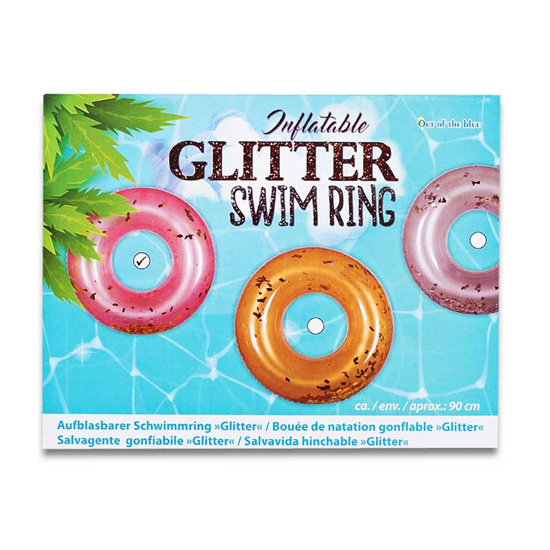Flotador rueda hinchable Glitter Swim Ring 90cm 批发