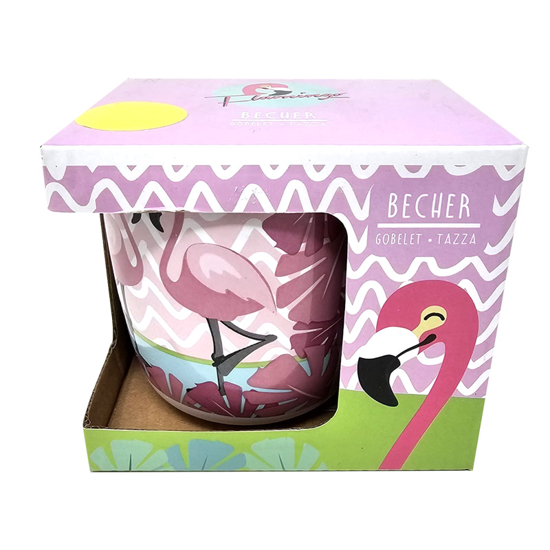 Taza cerámica 330ml Flamenco - rosa