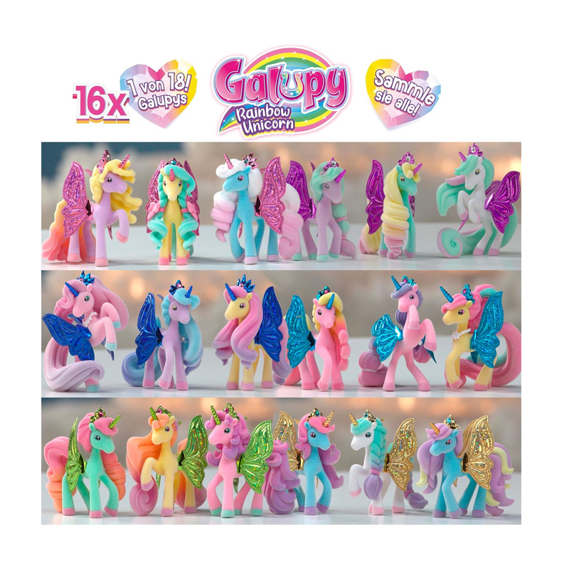 Distribuidor mayorista de Expositor 16 sobres sorpresa Rainbow Unicornio Galupy