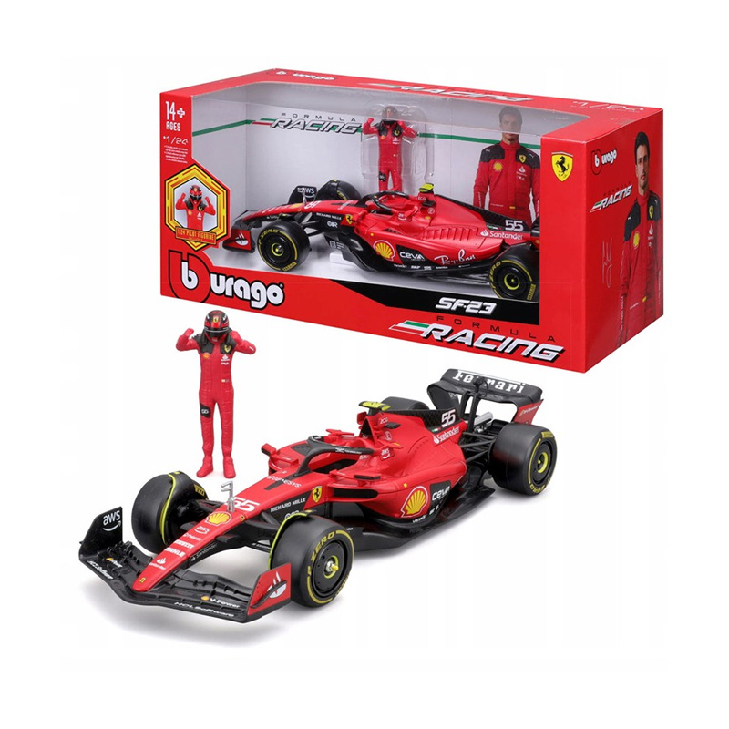 Miniatura vehículo Ferrari F1 Racing Sf23 Carlos Sainz 1:24