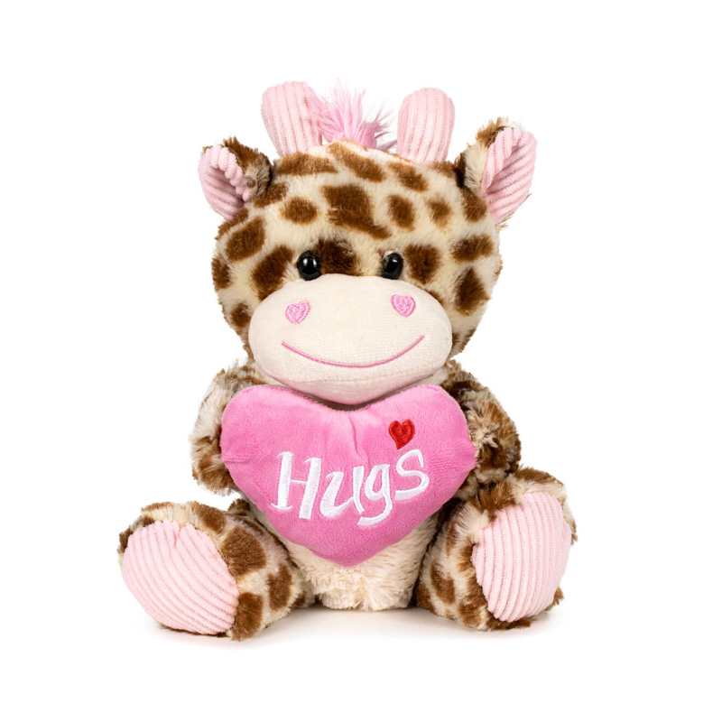 Peluche Jirafa c/corazón Hugs 28cm