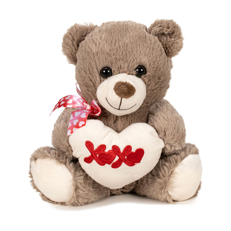 Peluche Oso c/corazón 28cm