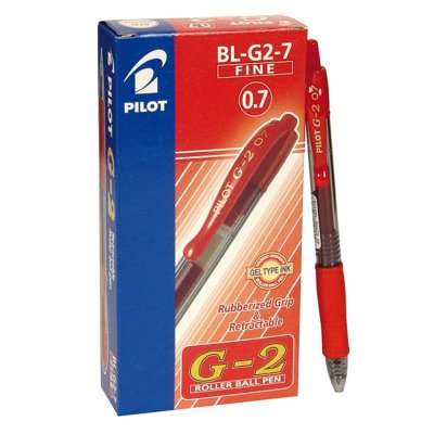 Bolígrafo Pilot G2 rojo 0.7mm