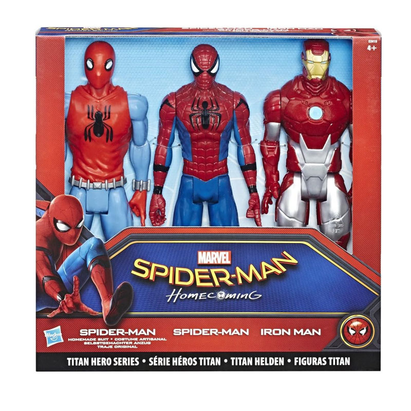Set 3 figuras Spiderman Marvel 30cm Titan Hero Series 批发