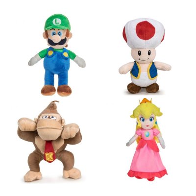 Peluches 4 personajes Super Mario