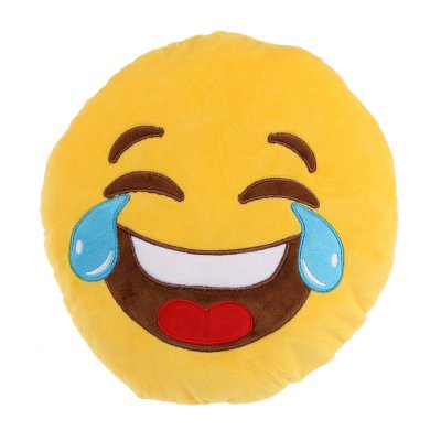 Wholesaler of Cojín peluche emoji llorando de risa 27cm