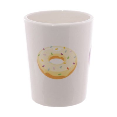 Distribuidor mayorista de Taza cerámica asa forma Donut Rosado