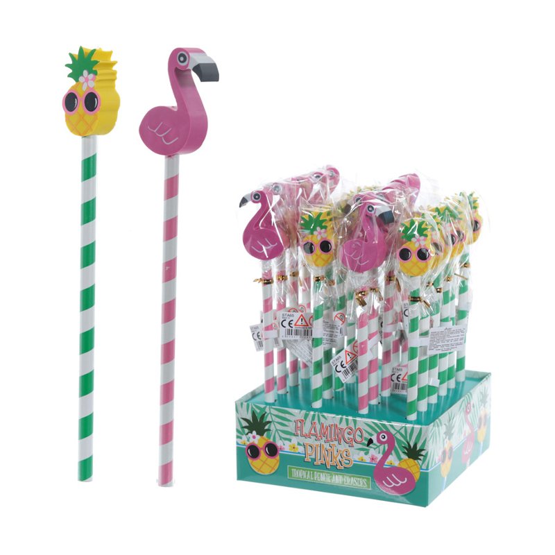 Distribuidor mayorista de Lápiz con goma Flamenco y Piña Tropical
