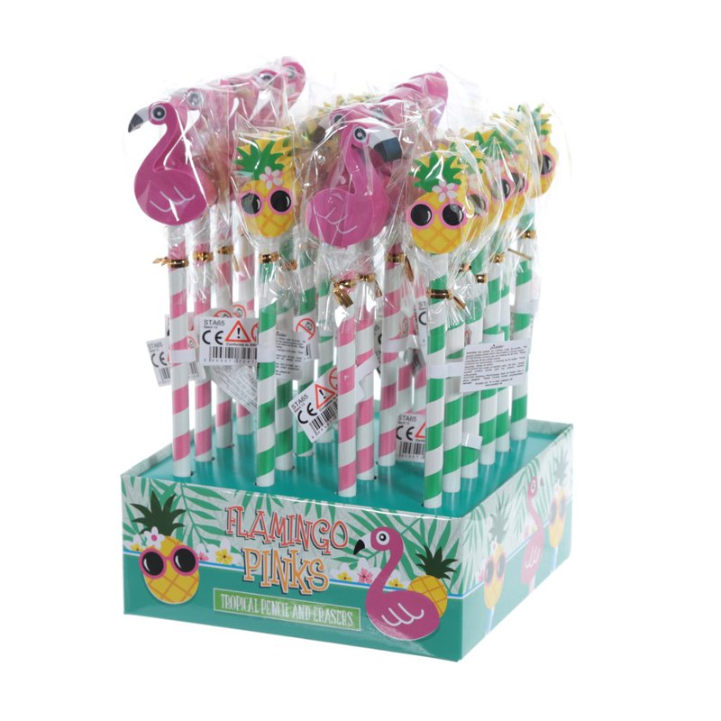 Distribuidor mayorista de Lápiz con goma Flamenco y Piña Tropical