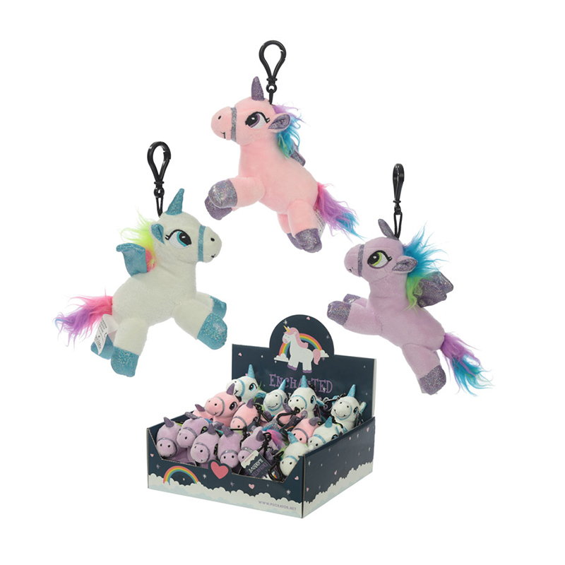 Peluche llavero Unicornio Enchanted Rainbows 15cm 批发