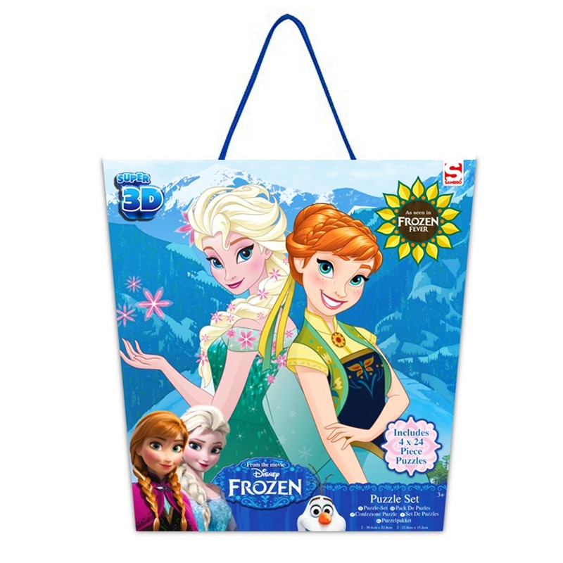 Distribuidor mayorista de Puzzle 3D Frozen 4x24 piezas