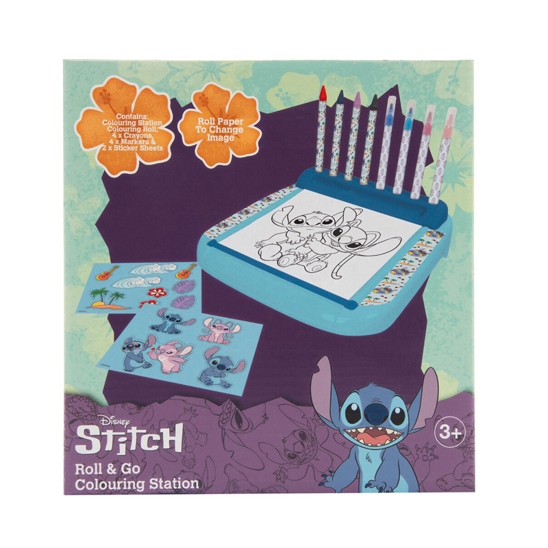 Set para colorear Roll & Go Stitch Disney 12pcs