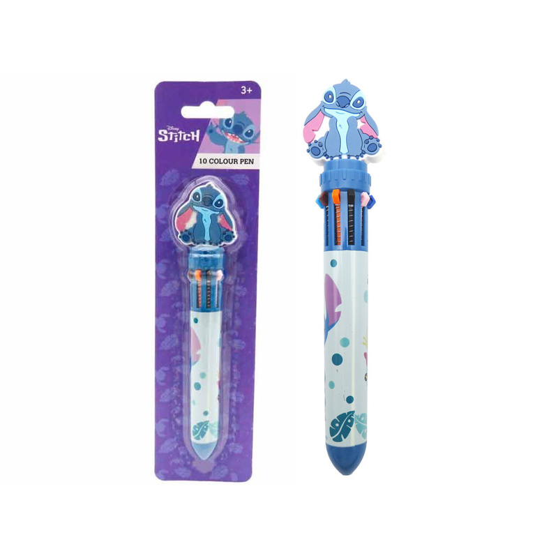 Bolígrafo 10 colores Stitch Disney