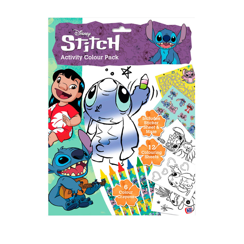 Set para colorear Stitch Disney 20pcs