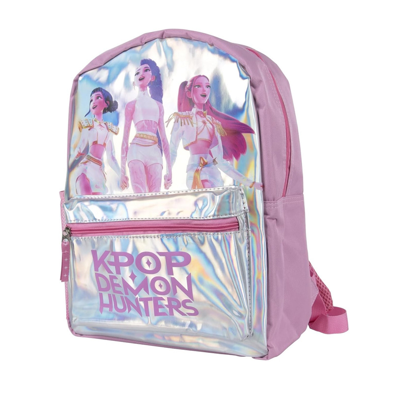 Mochila KPop Demon Hunters Huntrix 39cm - rosa
